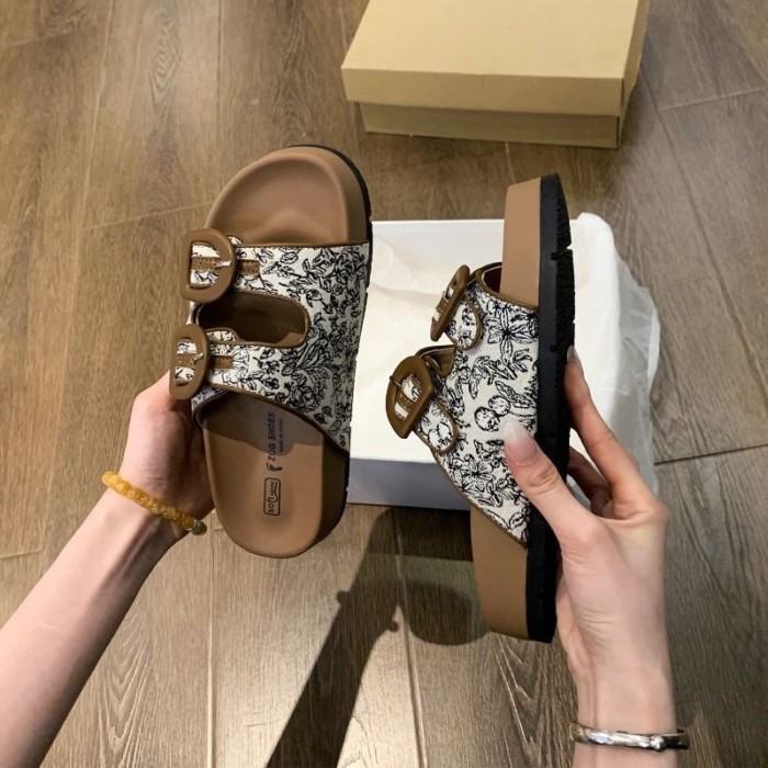Dép Birkenstock cho nữ, giày bệt mùa hè, dép Birkenstock thể thao đế dày tinh tế