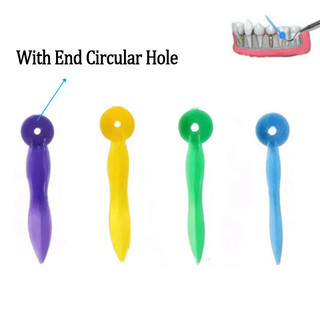1 Hộp Nêm kẽ răng nha khoa có lỗ Nhựa Khoảng cách răng dùng một lần Nêm Nhựa cấp y tế