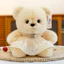 Đồ chơi gấu bông sang trọng cho trẻ em với mặt dây chuyền trái tim tình yêu và váy trang trí cho trẻ em
