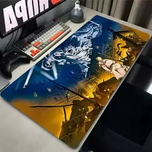 Miếng Lót Chuột Anime Tấn Công Titan Để Bàn Chống Trơn Trượt Bàn Phím Lớn Pad Máy Tính Để Bàn Và Coaster Cho Game Thủ PC Mousepad Thảm