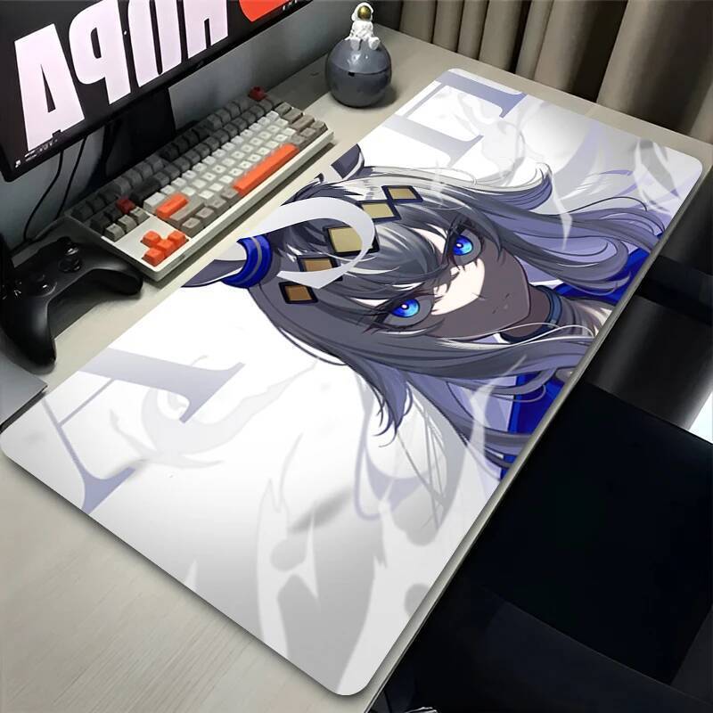 Oguri Cap Umamusume Mousepad HD In Máy Tính Game Thủ Khóa Cạnh Chống Trơn Trượt Miếng Lót Chuột XXL PC Gamer Pretty Derby Bàn Pad