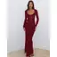 Váy dài tay mùa thu dành cho nữ có ren nối và áo khoác Bodycon để mặc thường ngày
