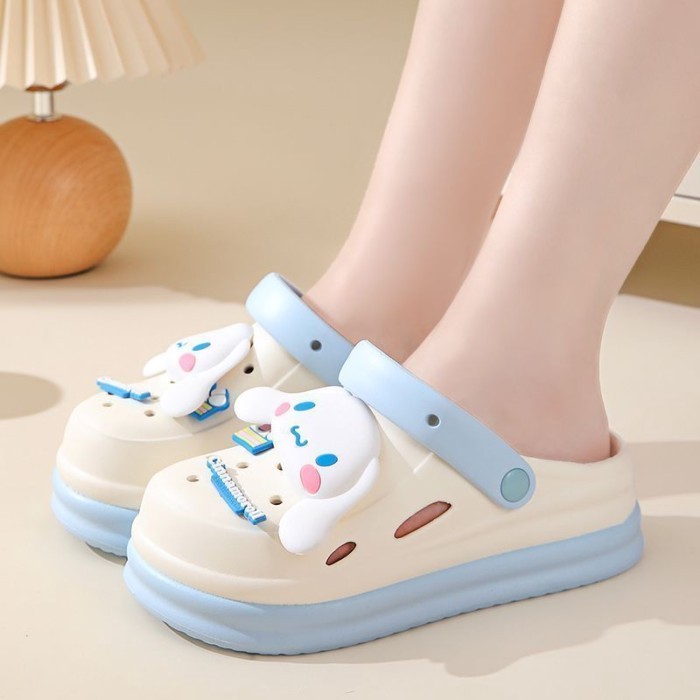 Guốc Baotou đi biển và đi biển mùa hè cho nữ, dép đi trong nhà thoải mái cho nữ, sandal dopami