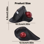 Chuột Trackball dọc JOMAA Chuột điều khiển ngón tay cái Bluetooth không dây có nút bấm yên tĩnh có thể sạc lại cho PC / Mac / Laptop / Máy tính bảng. — ảnh 4