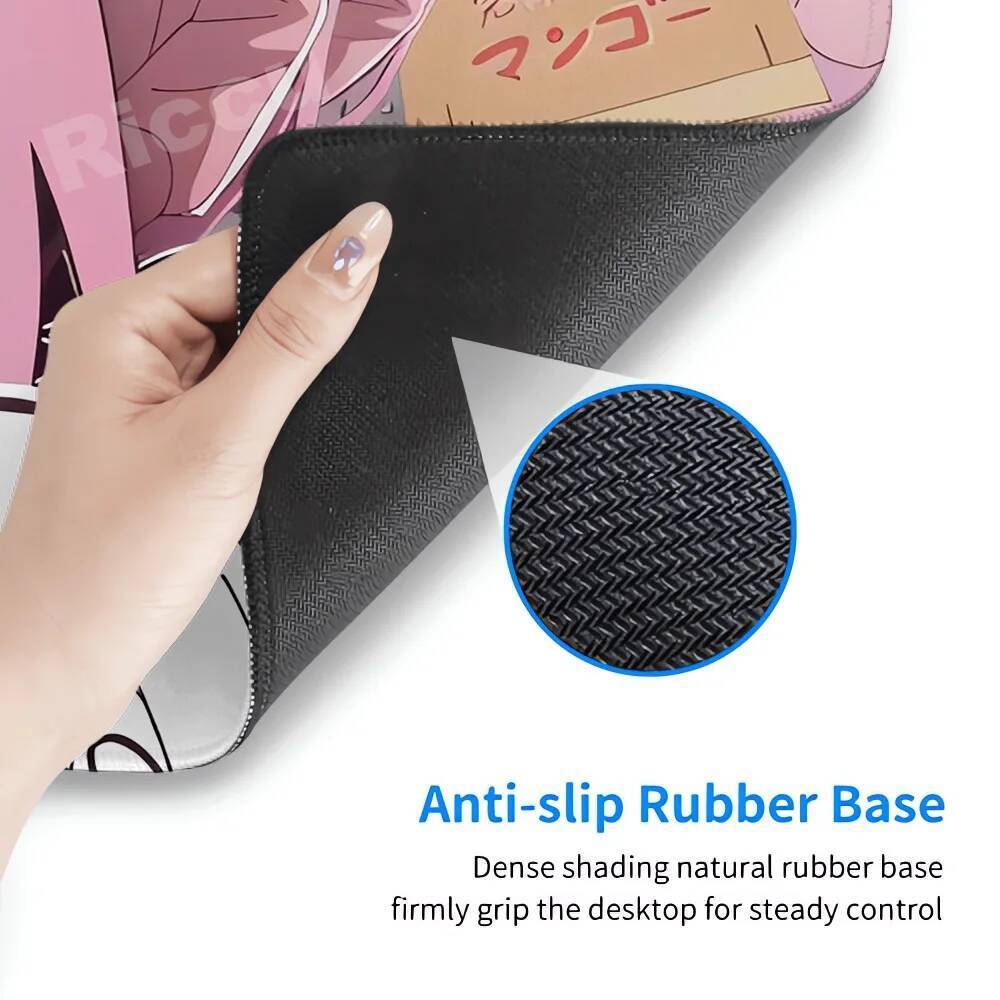 Anime HD In Chuột Miếng Lót Bocchi The Rock Lớn Chơi Game Mousepad Cao Su Máy Tính Chuột Thảm Game Thủ Khóa Cạnh Phụ Kiện Chống Trơn Trượt