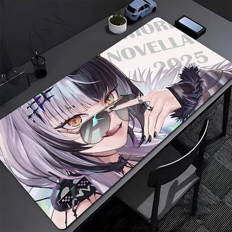 Miếng Lót Chuột Laptop Kawaii Anime HD In Bàn Phím Miếng Lót PC Hololive Cô Gái Chơi Game Mở Rộng Để Bàn Chuột Thảm Shiori Novella Mousepad