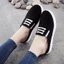 Giày vải canvas nửa trơn màu trắng mùa hè dành cho nữ sinh viên đế bệt chống trượt phong cách Hàn Q