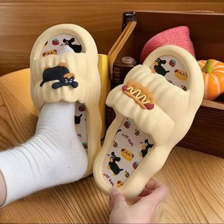 Cute Rainbow Puppy Slippers Women's Summer Outerwear Internet Celebrity Home Anti-Slip Indoor