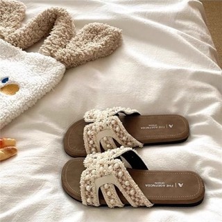 Romantic And Gentle French Style Lazy Holiday Style Slippers For Women To Wear Outside In Sum