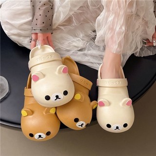 Girly Style Rilakkuma Cave Shoes Summer Student Outer Slippers Non-slip And Anti-odor Couple B