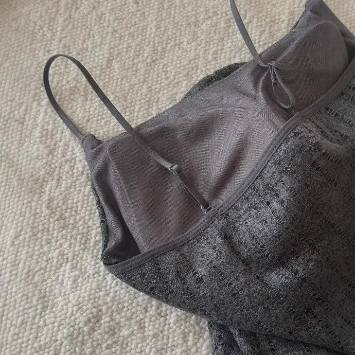Ren Sling Pháp Xám Cao Cấp Vest Ngực Miếng Lót Bên Trong