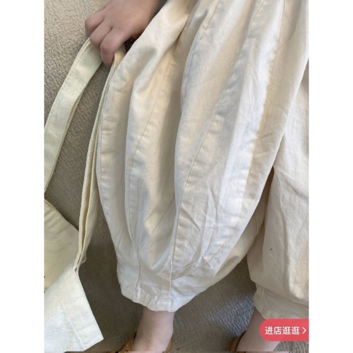 Quần Harem Ống Rộng Trẻ Em Hàn Quốc Mới Màu Trơn Cổ Chân Bé Trai Bé Gái Quần Thời Trang Thư Giãn