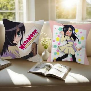 Anime Watamote Kuroki Tomoko Đệm 30x50 Polyester Sofa Đệm Trang Trí Ném Gối Trang Trí Nhà Cửa Vỏ Gối