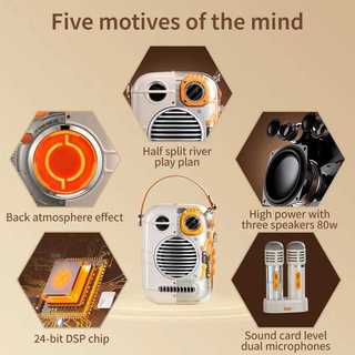 Loa Bluetooth di động Divoom Spark-Pro - Loa Karaoke - Âm thanh mạnh mẽ