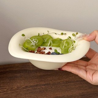 Bộ bát ăn sáng cao cấp hình đặc biệt, gốm sứ, dùng cho salad, sữa chua, yến mạch