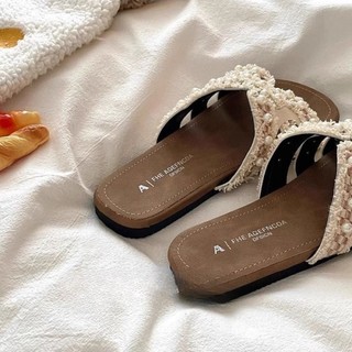 Romantic And Gentle French Style Lazy Holiday Style Slippers For Women To Wear Outside In Sum