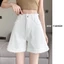 Quần Short Denim Màu Đen Nữ Mỏng Chữ A Cao Cấp Rời Ôm Nguyên Viền Quần Năm Điểm