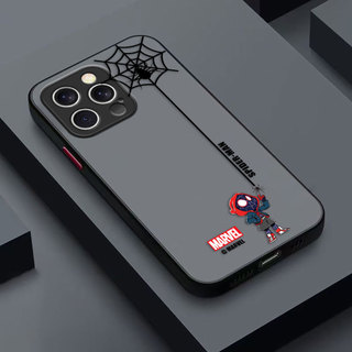 Ngộ nghĩnh Người Nhện Miles Morales Cover Capa Matte Ốp Lưng Điện Thoại IPHONE APPLE 17 AIR 16 15 14 PLUS 13 MINI PRO MAX Vỏ Mềm DIY Vỏ Điện Thoại Di Động