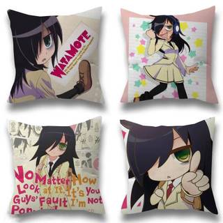 Anime Watamote Kuroki Tomoko Đệm 30x50 Polyester Sofa Đệm Trang Trí Ném Gối Trang Trí Nhà Cửa Vỏ Gối