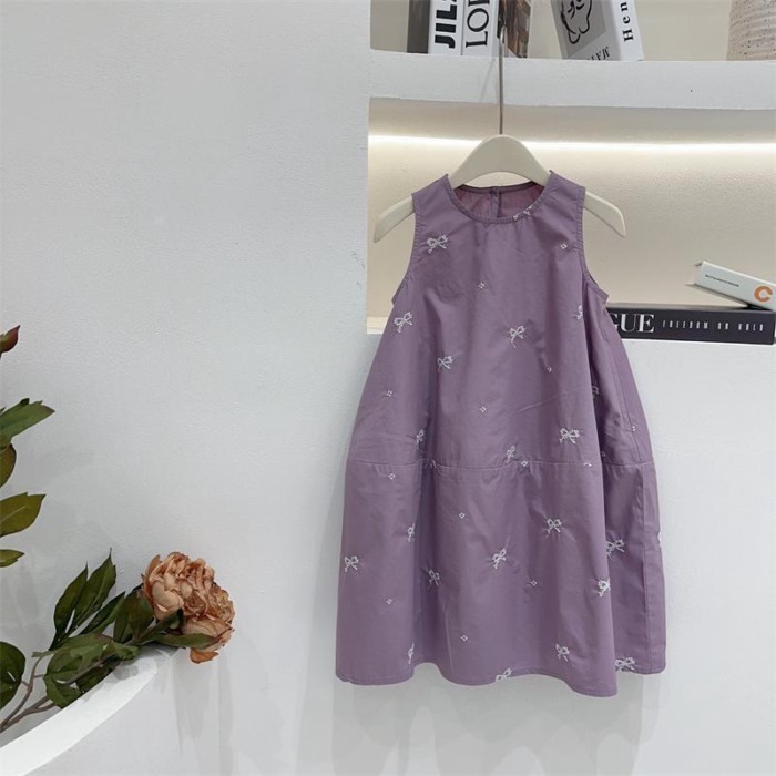 Girls' Sleeveless Skirt Summer Fashionable Children's Internet Celebrity Vest Princess Skirt