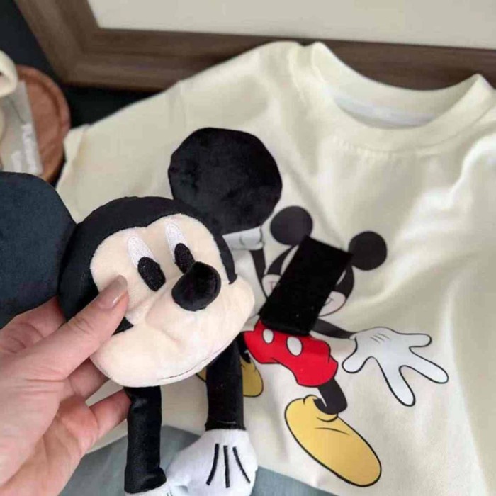 Áo thun ngắn tay cotton nguyên chất dành cho trẻ em mùa hè mới dành cho bé trai và bé gái in