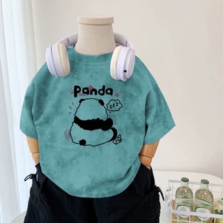 Bé Trai Nguyên Chất Cotton Ngắn Tay Mùa Hè Mới Bé Trai Thường Ngày Đáy Hoạt Hình Trẻ Em Cổ Tròn