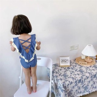 Đồ bơi trẻ em bé gái bé gái áo tắm một mảnh tam giác nhỏ, vừa và lớn cho trẻ em Áo tắm suối nước nó