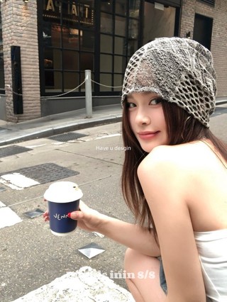 Mũ Nữ lưới mỏng lạnh phong cách Blogger Hàn Quốc cho xuân hè