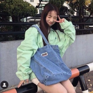 Túi denim thiết kế thích hợp nhẹ nhàng và lười biếng Túi đeo vai đa năng mới 2026 Túi vải canvas sứ