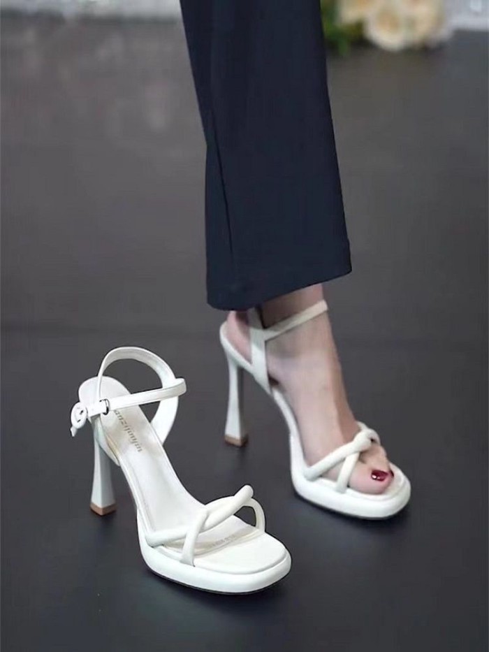 phiên bản Hàn Quốc khí chất thần tiên, sandal đa năng, trang phục hàng ngày đẹp, giày cao gót, g