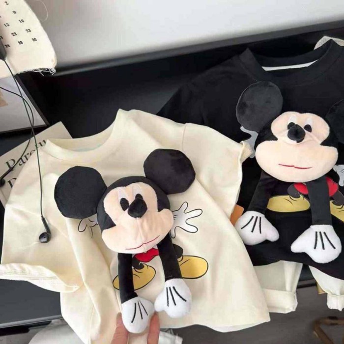 Áo thun ngắn tay cotton nguyên chất dành cho trẻ em mùa hè mới dành cho bé trai và bé gái in