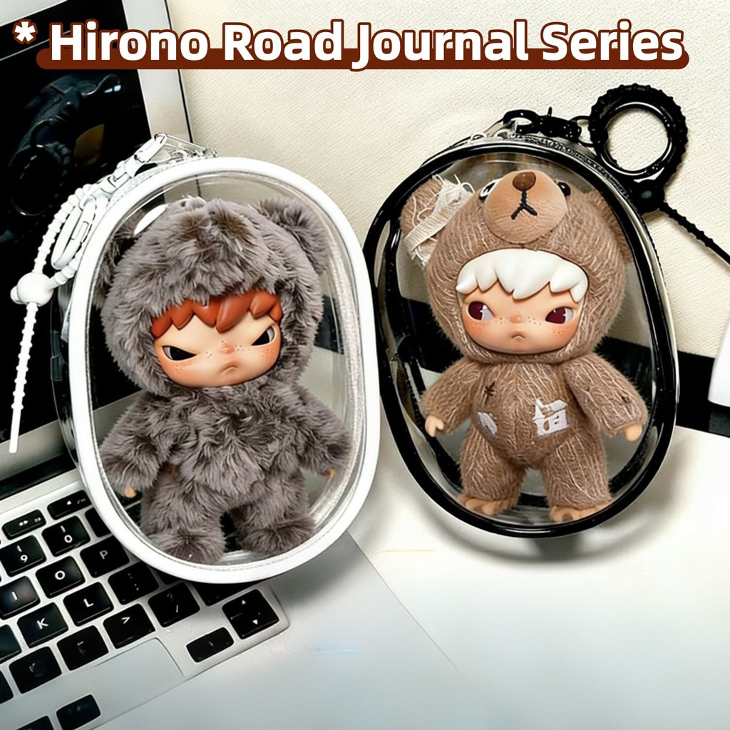 18CM Hirono Road Journal Series Hộp Đựng Búp Bê Đa Năng Trong Suốt Chống Thấm Nước Bảo Vệ Búp Bê Sang Trọng HD Trong Suốt Hộp Bảo Quản Vinyl Hình Mặt Dây Chuyền Túi