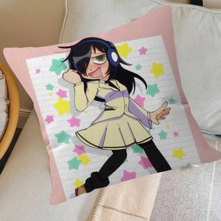 Anime Watamote Kuroki Tomoko Đệm 30x50 Polyester Sofa Đệm Trang Trí Ném Gối Trang Trí Nhà Cửa Vỏ Gối