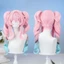 Tóc Giả Sụp Đổ Ngôi Sao Đường Sắt Phong Cách Violet cosplay Tóc Giả Lớp Gradient Hổ Miệng Kẹp Đôi Đuôi Ngựa Tóc Giả