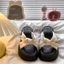 Giày sandal đế dày thời trang dành cho nữ, phong cách Pháp mùa hè với váy, giày đế mềm đế mềm kiểu