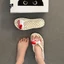 Dép xỏ ngón búp bê hoạt hình dễ thương chấm bi thời trang mùa hè chống trượt chống mài mòn cho nữ