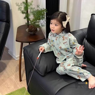 Hoạt Hình Siêu Dễ Thương Mickey Xuân Thu Bé Gái Bộ Đồ Ngủ Trẻ Em Người Lớn Bé Trai Và Bé Gái Nhà