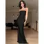 Đầm ghép không tay thanh lịch mùa hè với Bodycon vừa vặn và chất liệu phản quang cho nữ