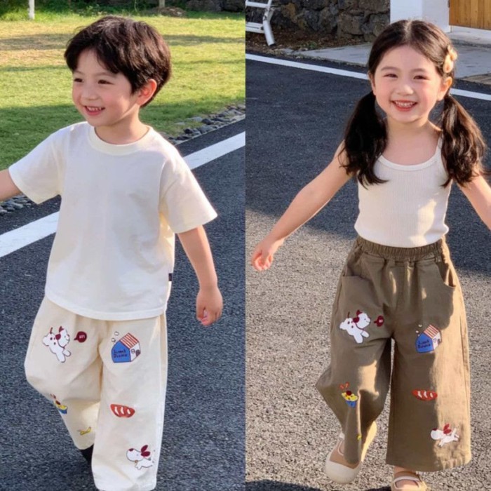 Quần ống rộng dáng rộng mới dệt bằng vải cotton Nhật Bản siêu mềm thông thường, quần ống rộng