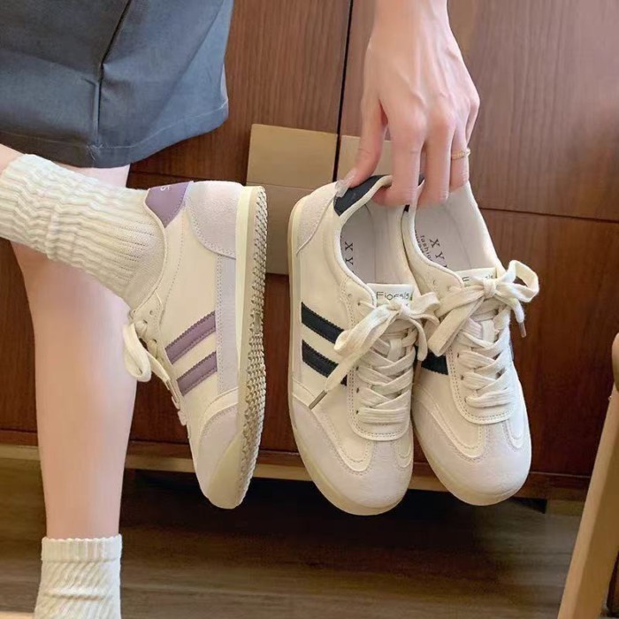 Giày Forrest Gump thông thường, giày trắng thể thao nữ, giày bệt mùa xuân thu đa năng dành cho sinh