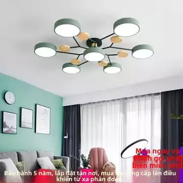 Đèn phòng khách Bắc Âu led Đèn trần Đèn ngủ Đèn học đơn giản Đèn phòng ăn độc đáo Bộ đèn chiếu sáng toàn nhà