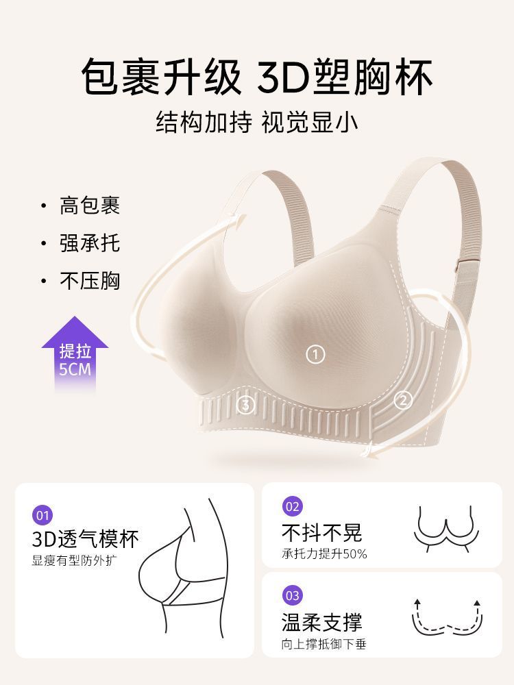 Áo Ngực Nữ Size Lớn, Chống Chảy Xệ, Mỏng Nhẹ Phong Cách Spring 2025