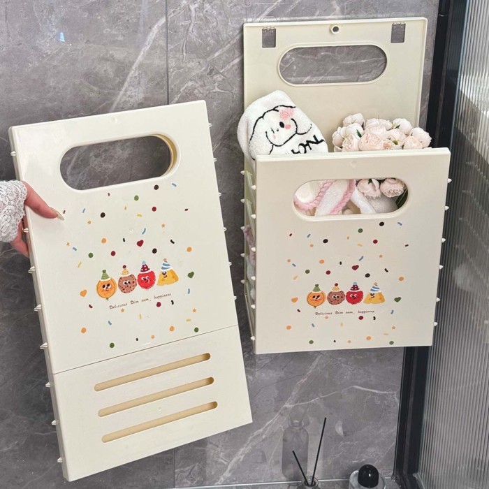 Giỏ đựng quần áo bẩn Giỏ đựng đồ vệ sinh Phòng tắm có thể gập lại Giỏ đựng quần áo bẩn