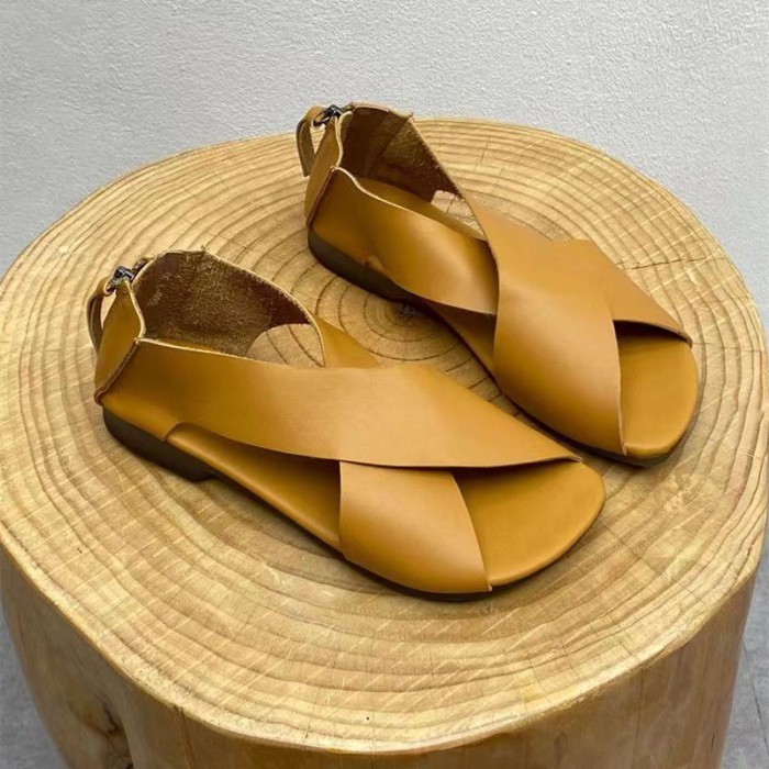 Dép La Mã phong cách giản dị mùa hè, chống mài mòn, mỏng, phiên bản Hàn Quốc, dép xỏ ngón một chân