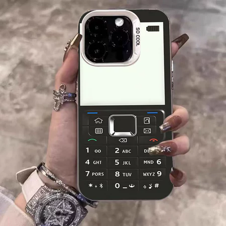 Ốp Lưng điện thoại máy cũ cho iPhone 17 16 15 14 13 12 11 Pro Max 7 8 Plus XS IMD Cứng Nhám Chống Sốc Vỏ
