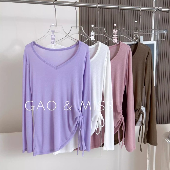Áo thun thể thao dáng rộng mùa hè dành cho nữ, áo thun mỏng che hông, tập thể dục giảm béo, cổ c