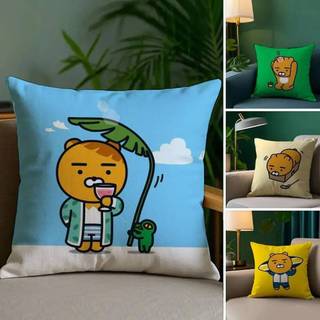 Dễ Thương R-Ryan K-Kakao Hoạt Hình Gối Vải Sang Trọng Mềm Colorfast Hai Mặt In Ngắn Sang Trọng Nhà Sofa Đệm Ném