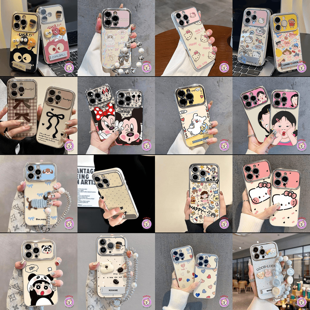 Ốp Điện Thoại Ngẫu Nhiên Cho iphone 17Promax 17 16 15 14 13 12 11 16promax 15promax 14promax 12promax 11promax xsmax 7plus Cặp Đôi Nữ Hoạt Hình Dễ Thương Chống Rơi Mù Hộp Hoa Mùa … – ảnh mô tả chi tiết 3