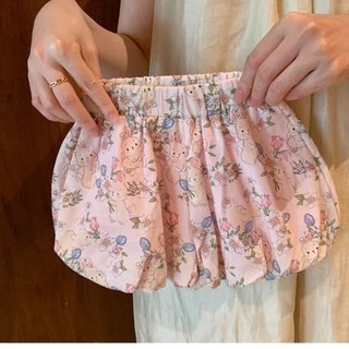 Bộ hai mảnh quần short treo dễ thương mùa hè cho bé gái áo vest hoạt hình trẻ em