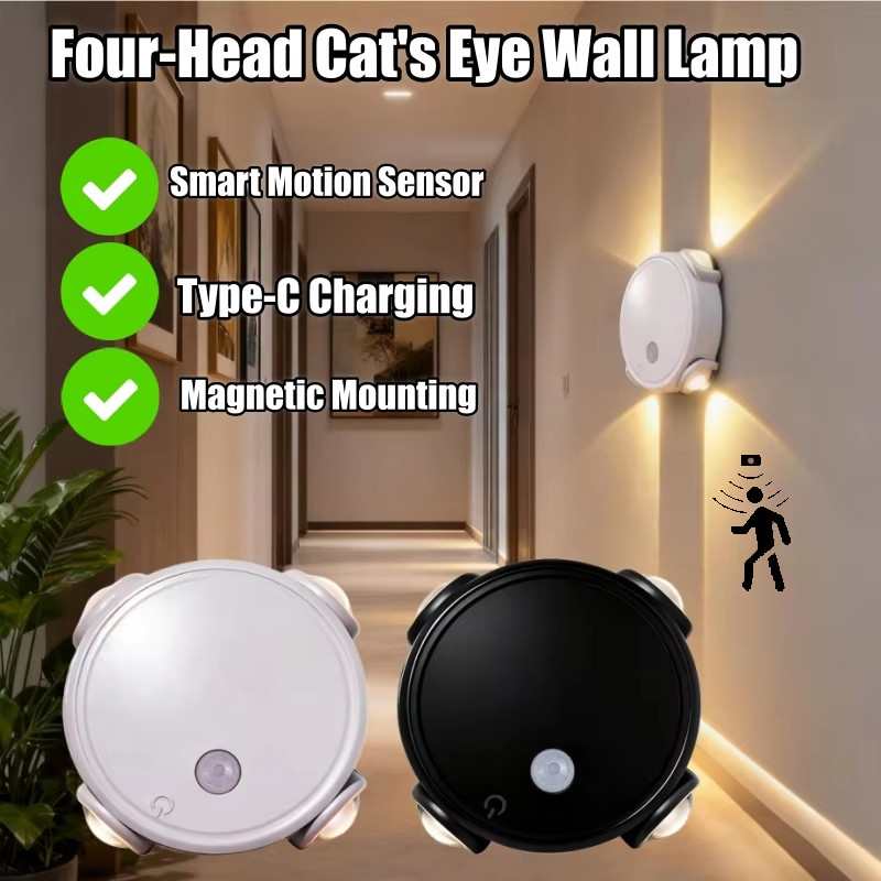 Mới Thông Minh 3 Màu Gradient Đèn Ngủ Cảm Biến Chuyển Động Từ Tính USB Sạc Đèn Tường Cho Phòng Ngủ Phòng Tắm Tủ Quần Áo Sân Vườn Trang Trí Nhà